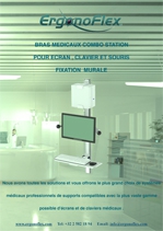 Our Combo Station Medical Arms for display, keyboard and mouse wall mount