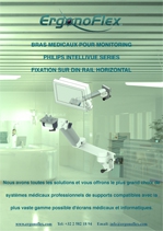 Our Medical Arms for Philips Intellivue Series Monitoring mounting on Din Rail Horizontal
