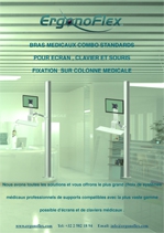 Our Combo Standard Medical Arms for Display, Keyboard and mouse Medical Column mount
