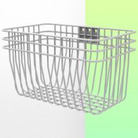 WorkiMed Small serving basket 286 x 170 x 188 mm Mounting on column