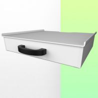 WorkiMed Block of 1 small drawer, height 80 mm (only for Medium, and Heavy Duty trolleys only)