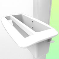 Carrying handle with storage bin (only compatible with WorkiMed Light Series trolleys)